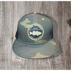 Flying Fisherman Bass Patch SnapBack Hat